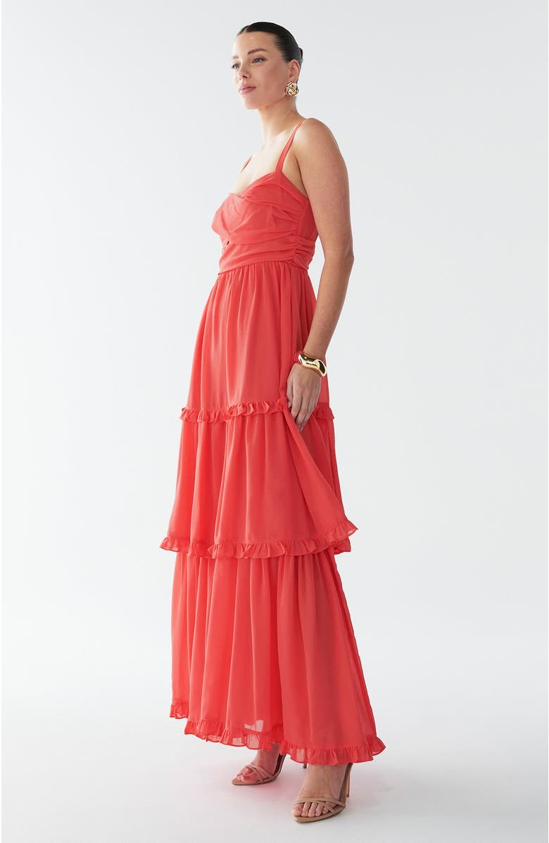 BWLDR Willow Maxi Dress, Alternate, color, Coral Pink