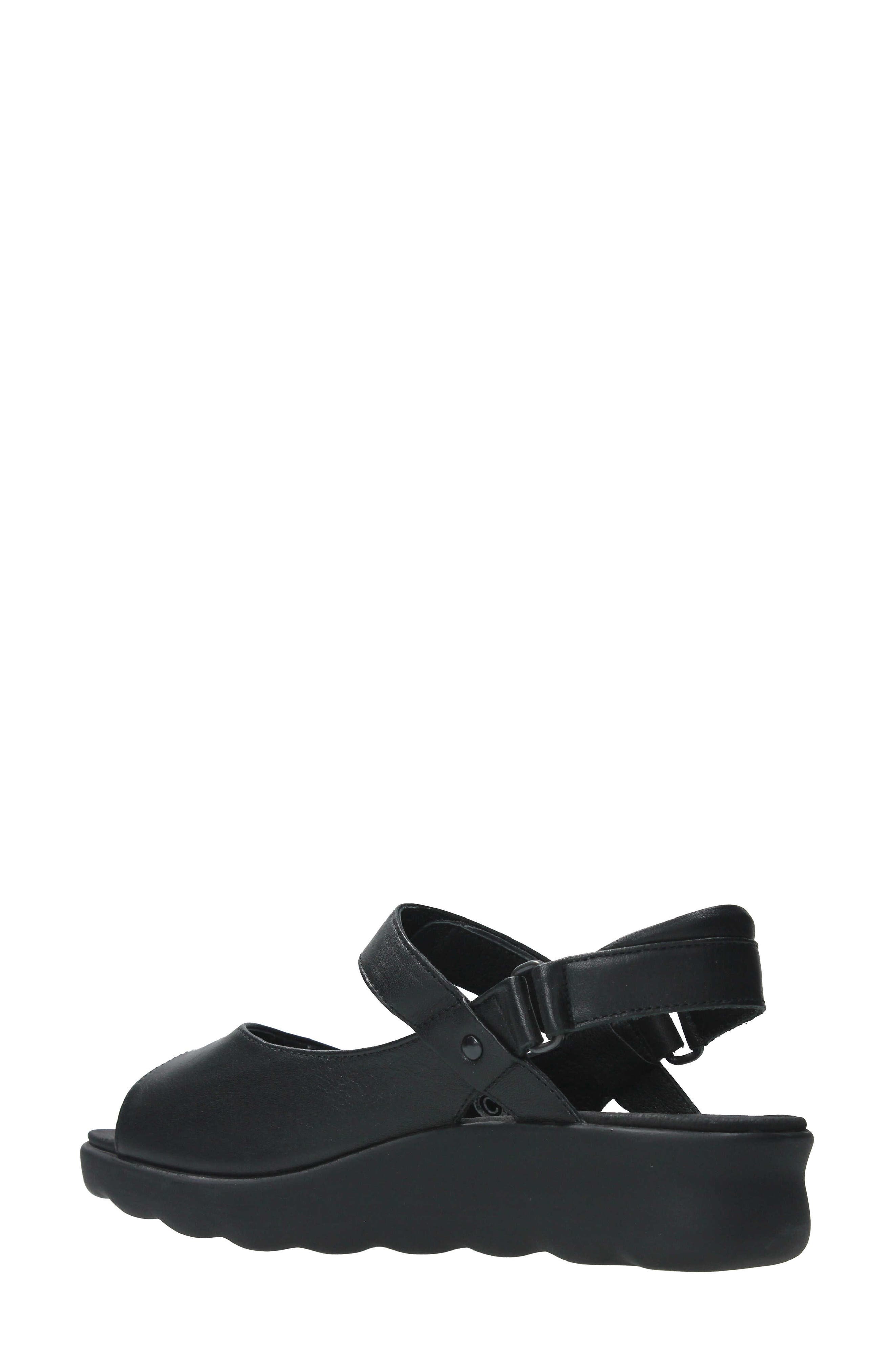 Wolky Pichu Quarter Strap Sandal, Alternate, color, Black