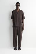 COS Seersucker Regular-fit Tapered Pants