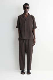 COS Seersucker Regular-fit Tapered Pants