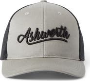 ASHWORTH GOLF Retro Script Meshback Trucker