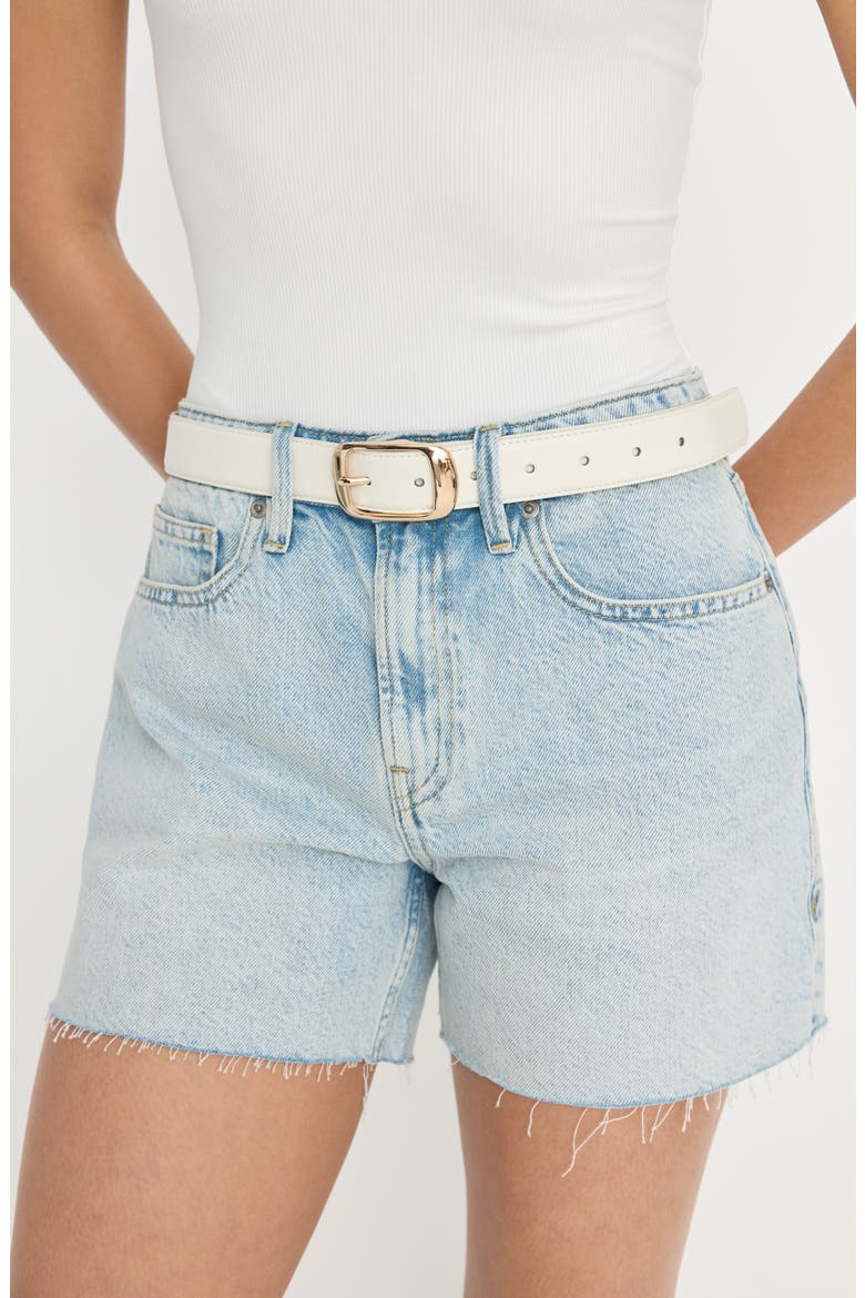 Good Everyday Mid Thigh Denim Cutoff Shorts, Alternate, color, INDIGO1161