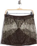 TWP Minnies Beaded Silk Miniskirt