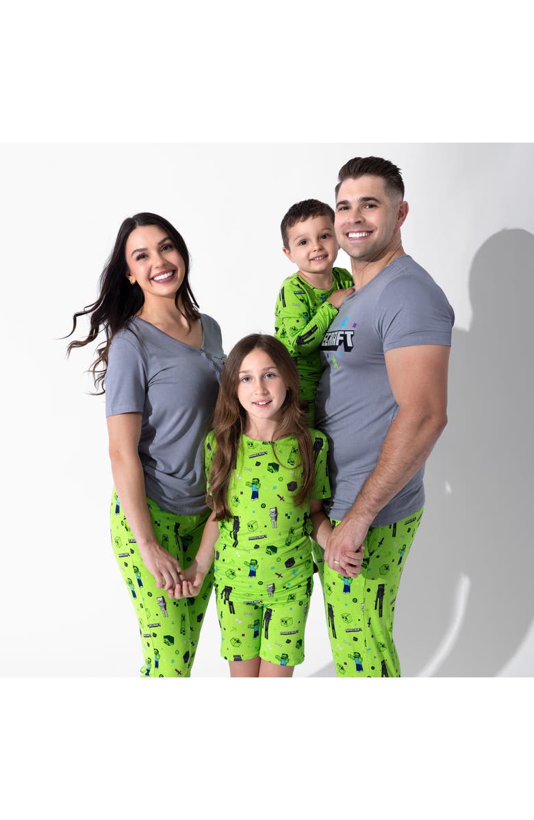 Bellabu Bear Kids' Minecraft Mob Squad Set of 2 Piece Pajamas, Alternate, color, Minecraft Mob Squad