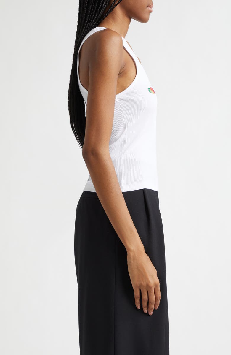 Hommegirls x Fruit of the Loom Classic Double Logo Tank, Alternate, color, White