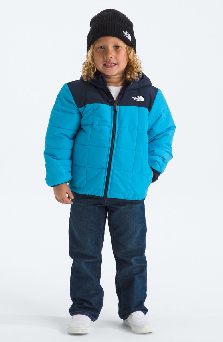The North Face Kids' Shasta Water Repellent Reversible Hooded Jacket, Alternate, color, Meridian Blue Summit