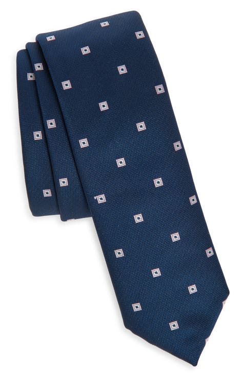 Geometric Jacquard Tie
