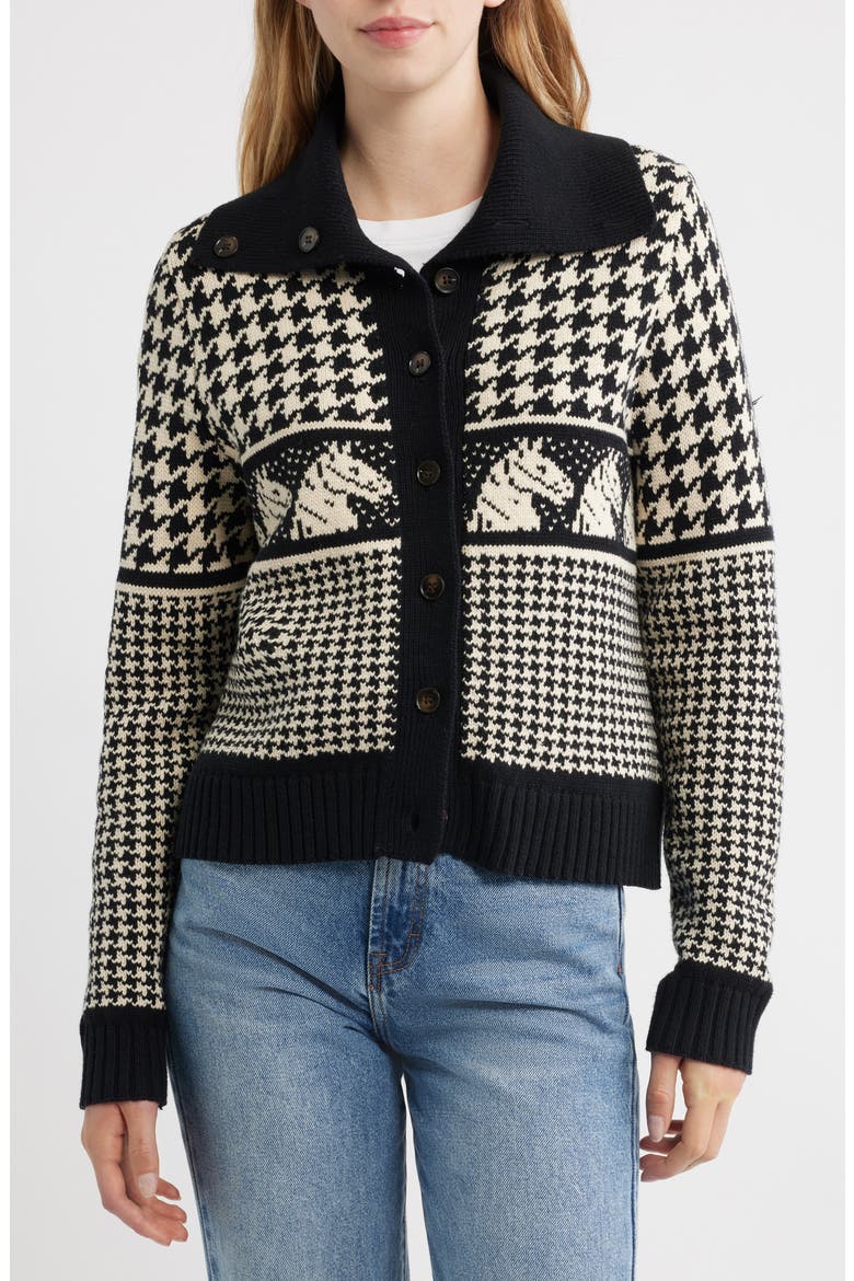 Pony Cardigan, Alternate, color, BLACK