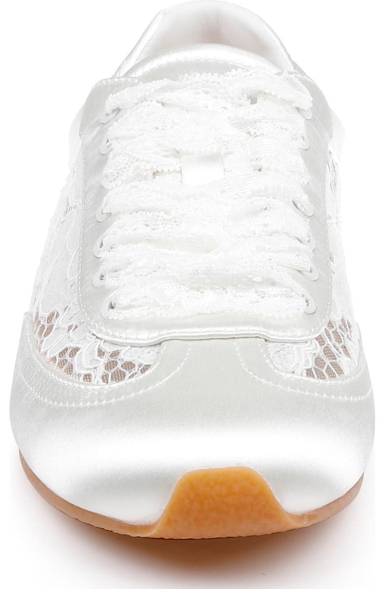 Jewel Badgley Mischka Inez Sneaker, Alternate, color, Ivory Lace