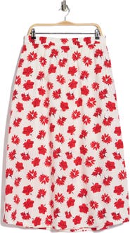 ELIE ELIE TAHARI Printed Cotton Midi Skirt