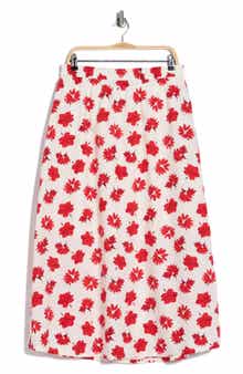 ELIE ELIE TAHARI Printed Cotton Midi Skirt