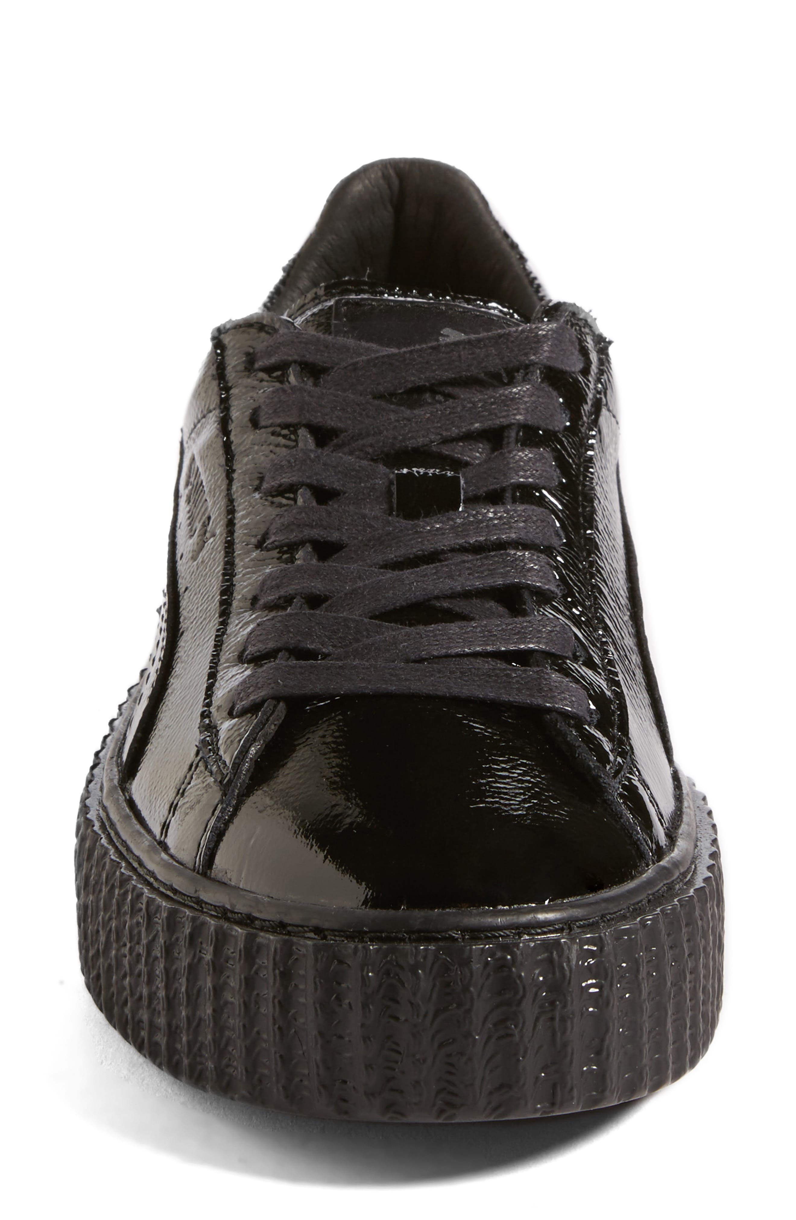 FENTY PUMA by Rihanna Creeper Sneaker, Alternate, color, BLACK PATENT LEATHER