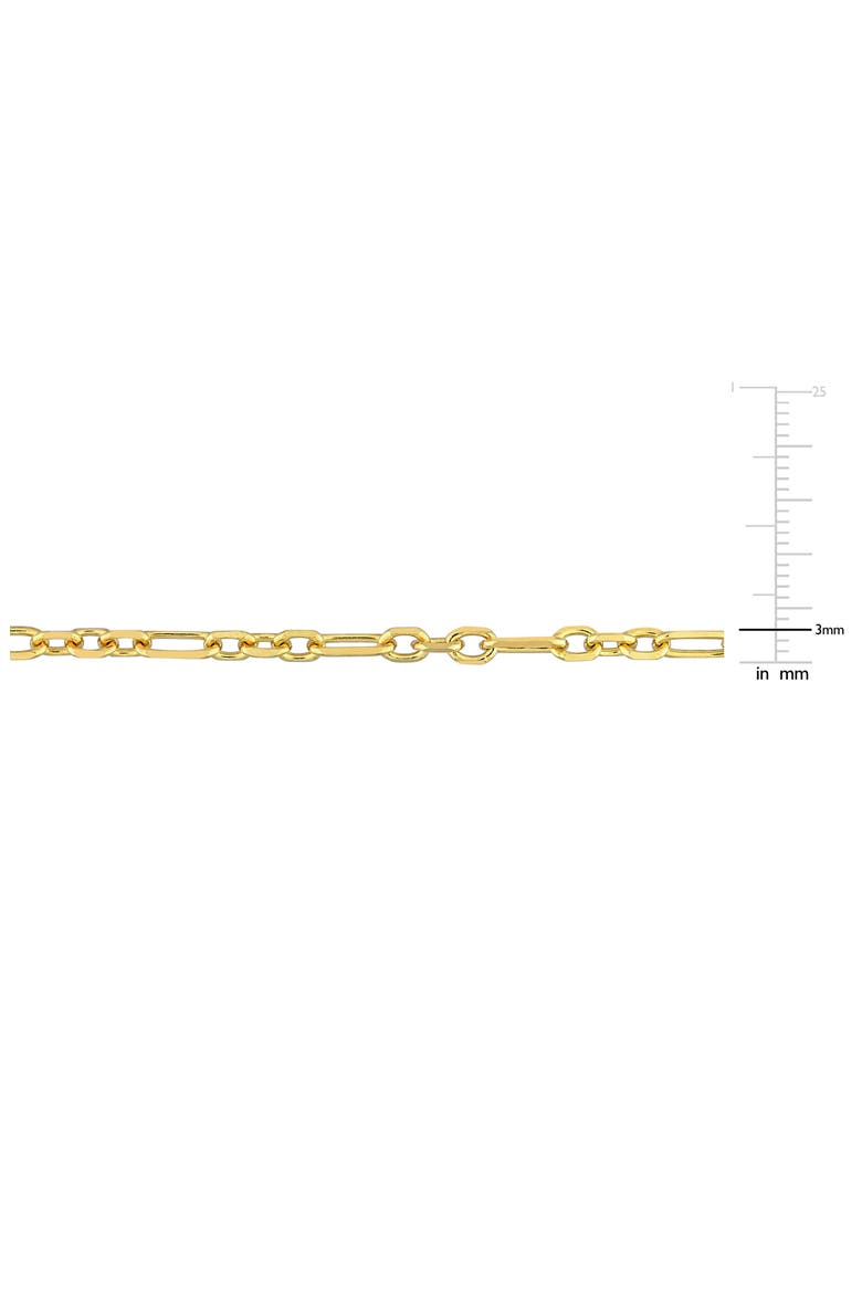 3mm Figaro Rolo Necklace & Bracelet Set, Alternate, color, GOLD