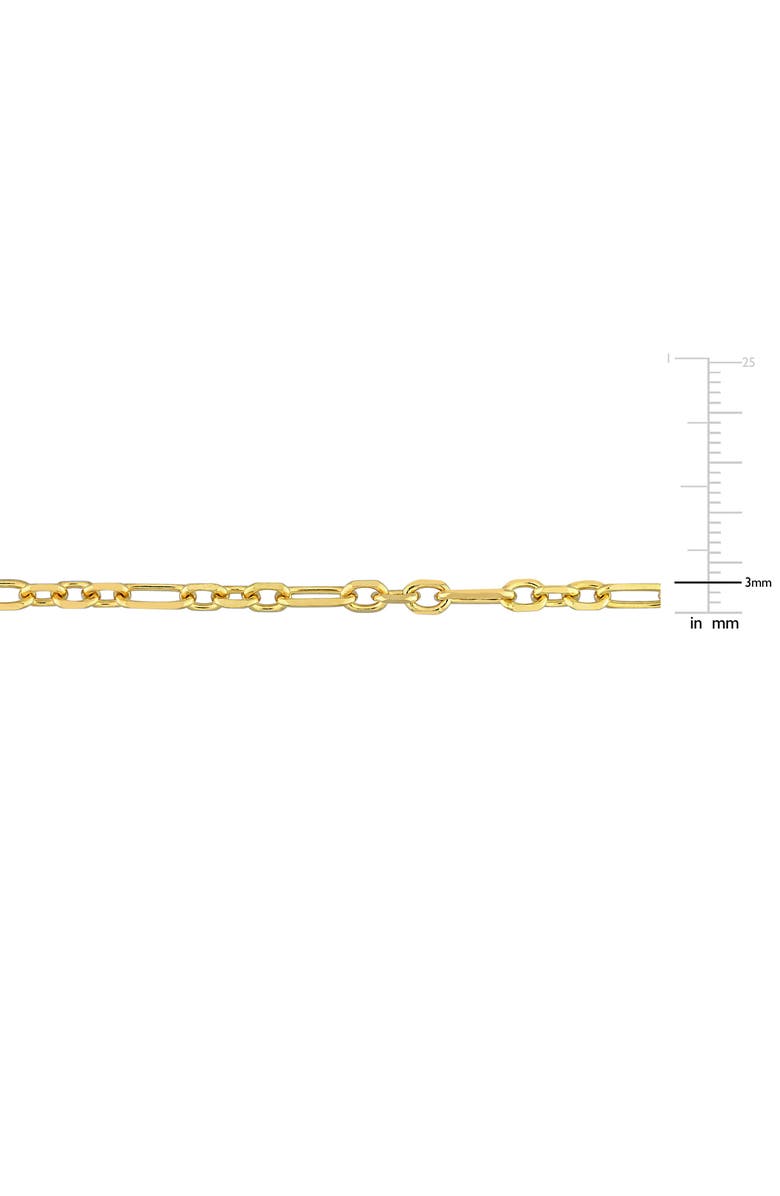 DELMAR 3mm Figaro Rolo Necklace & Bracelet Set, Alternate, color, Gold