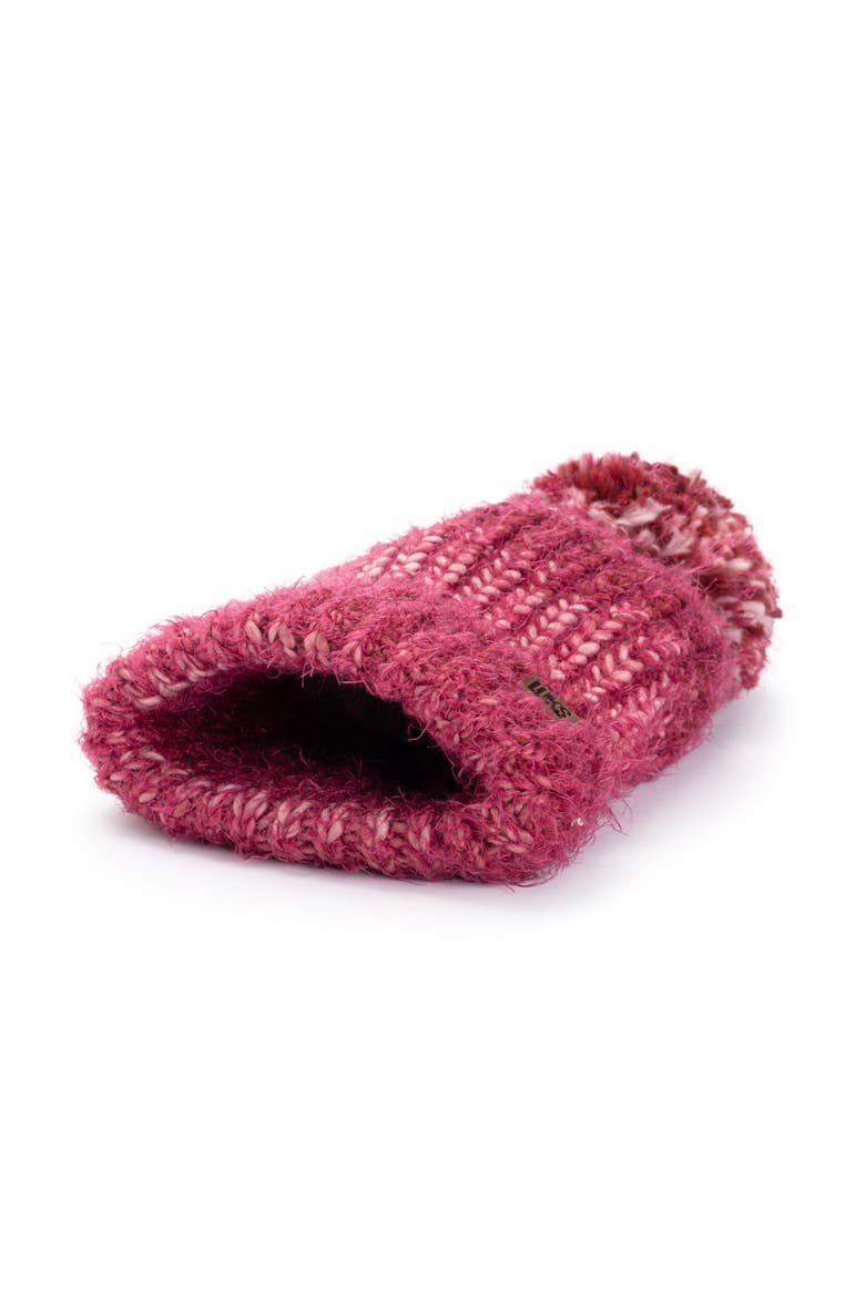 Women's Chunky Space Dye Eyelash Knit Beanie, Alternate, color, Berry Multi