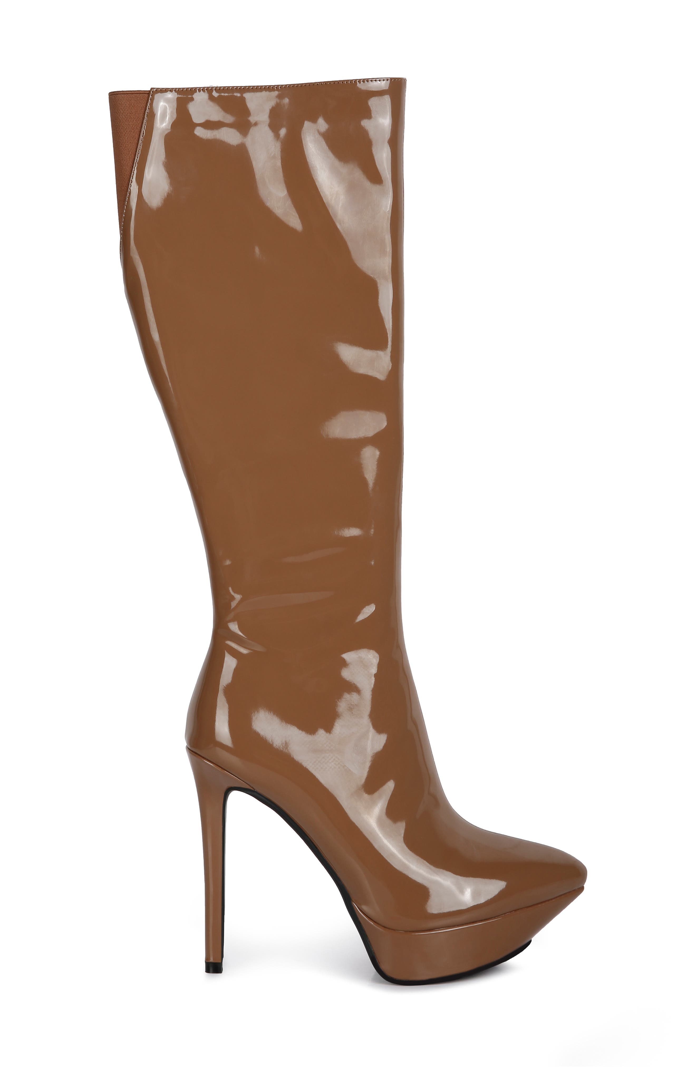 Rag & Co Chatton Platform Knee High Boot, Alternate, color, Tan