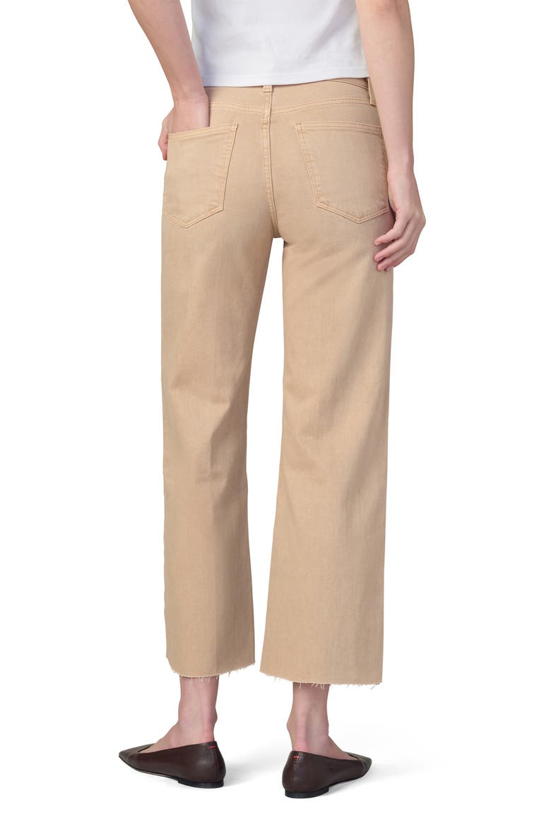 The Blake Raw Hem High Waist Ankle Wide Leg Jeans, Alternate, color, GINGER ROOT