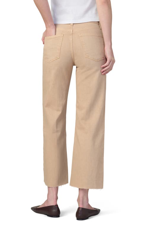 Shop Joe's The Blake Raw Hem High Waist Ankle Wide Leg Jeans In Ginger Root