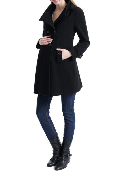 Penelope Wool Blend Maternity Trench Coat