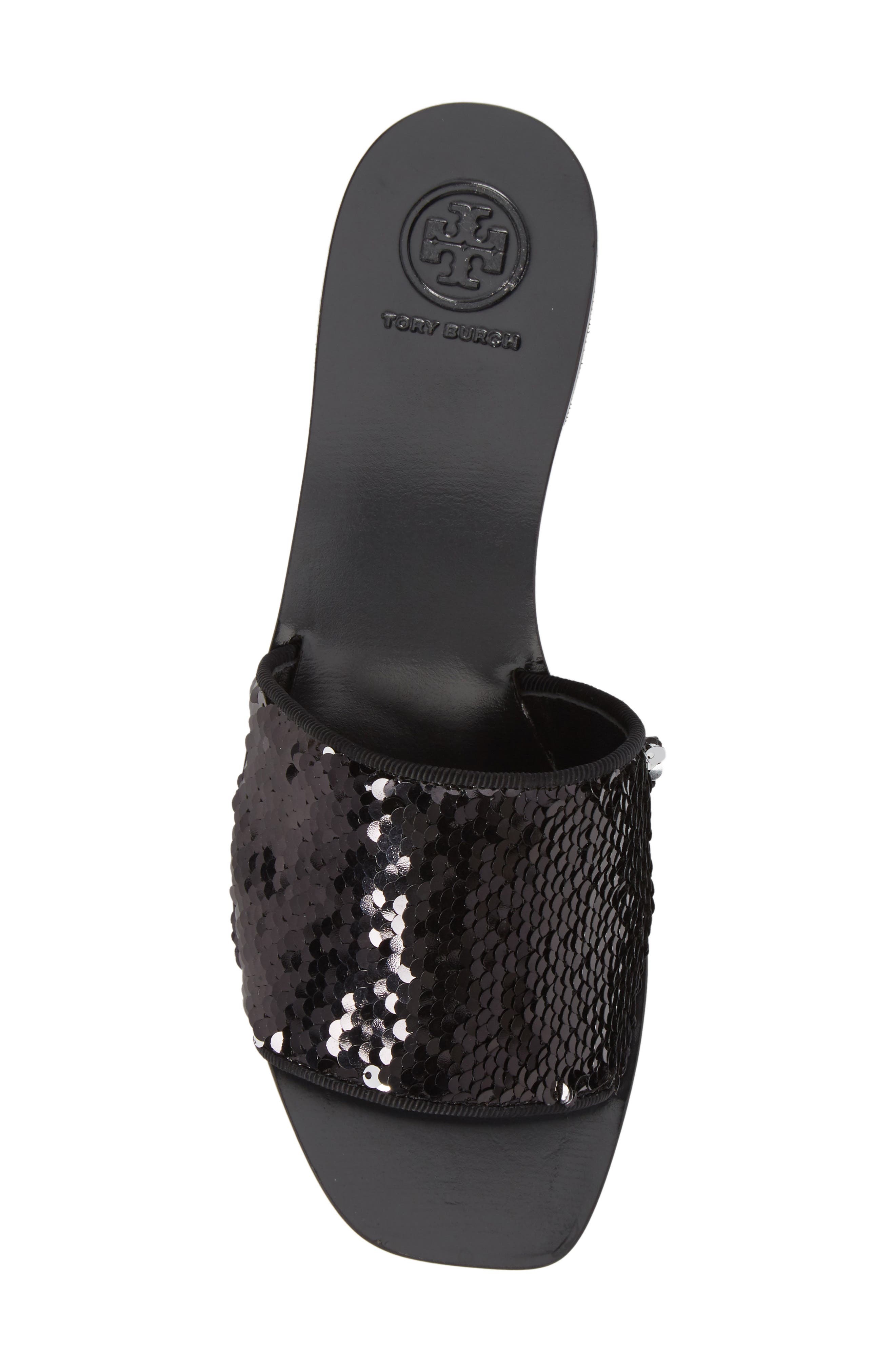 Tory Burch Carter Sequin Slide Sandal, Alternate, color, 