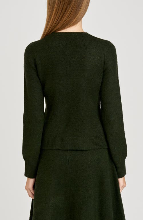 Wayf Kayla Velvet Bow Front Cardigan In Multi