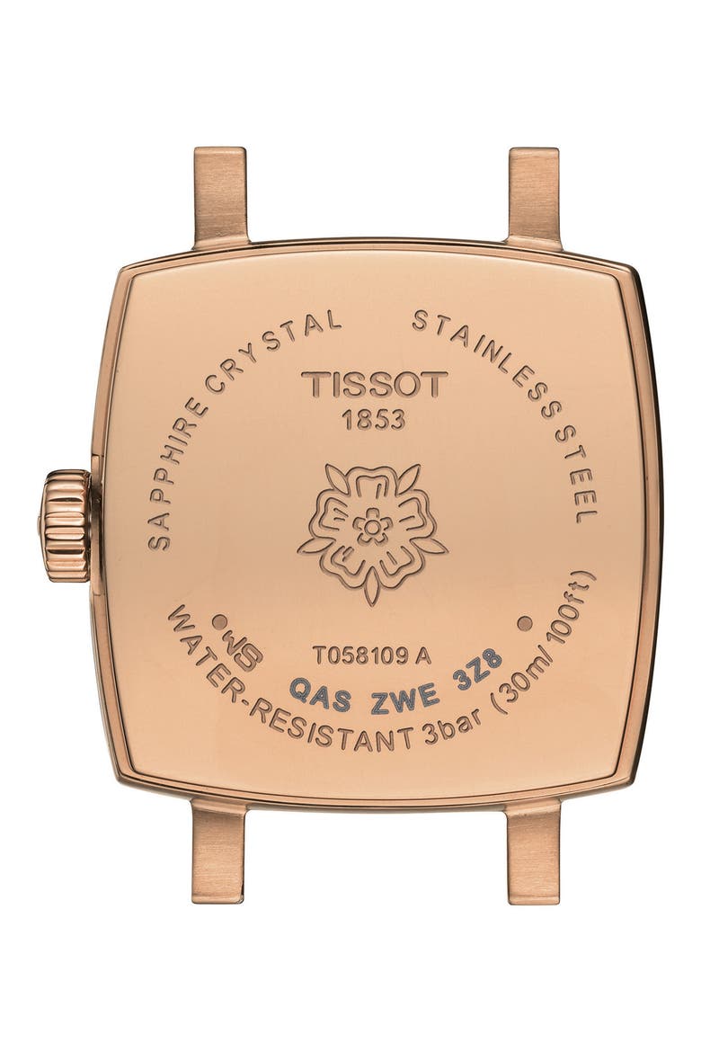 Lovely Summer Leather Strap Square Watch & Interchangeable Straps Set, 20mm, Alternate, color, TAN