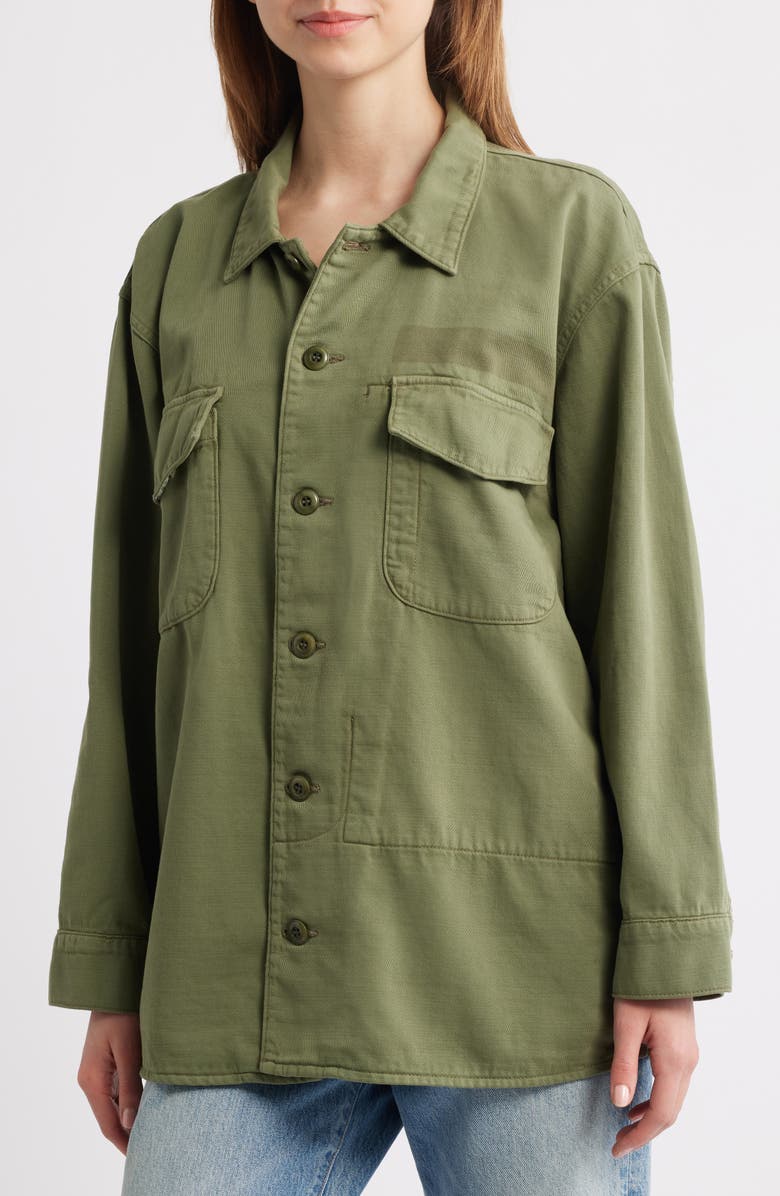 THE GREAT. The Army Jacket, Alternate, color, Classic Army