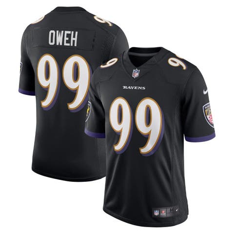 Men's Nike Odafe Oweh Black Baltimore Ravens Vapor Limited Jersey