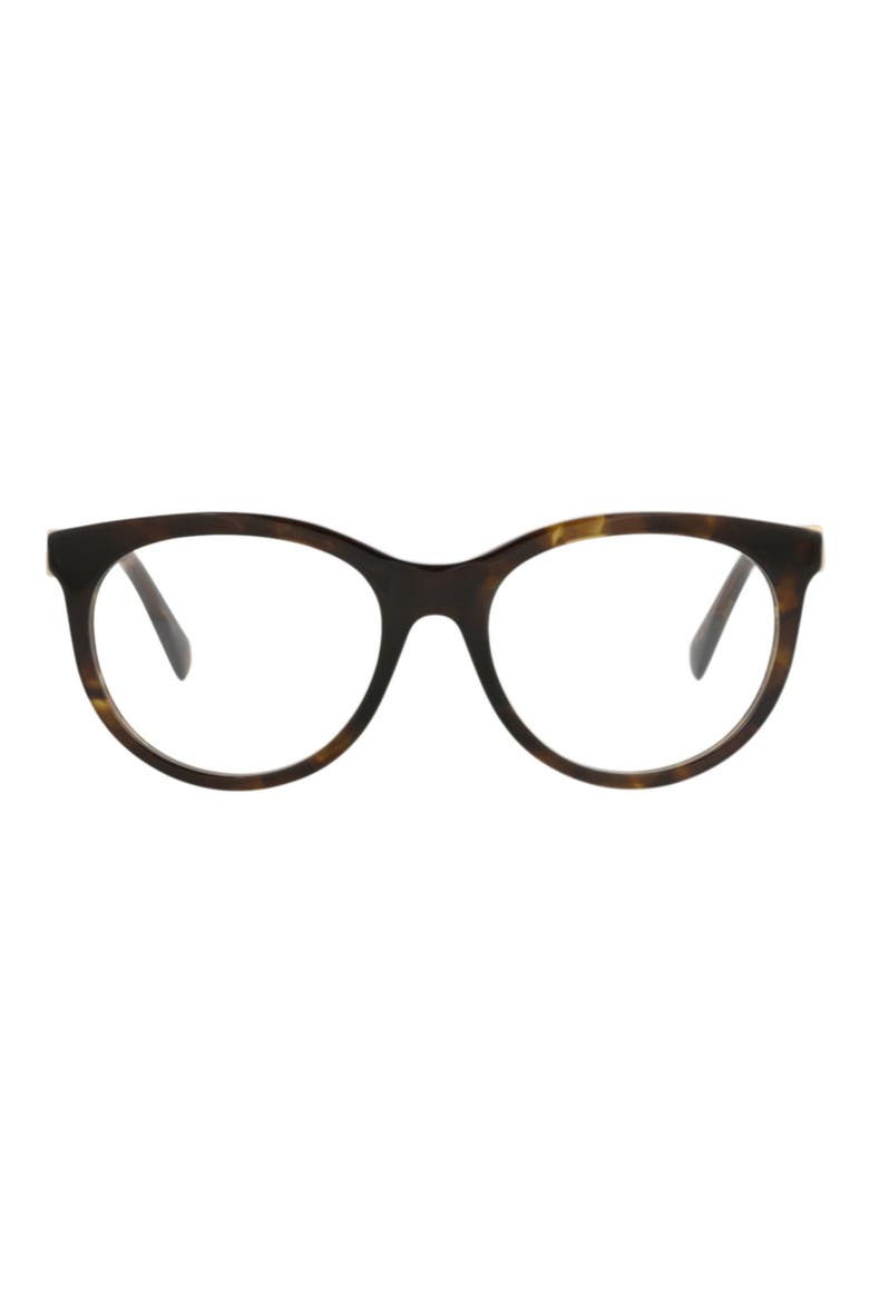 52mm Cat Eye Optical Glasses, Main, color, HAVANA HAVANA TRANSPARENT