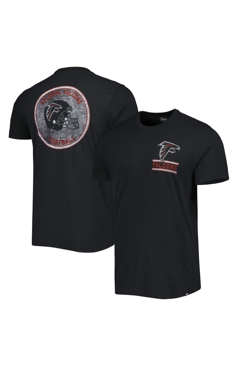 '47 Men's '47 Black Atlanta Falcons Open Field Franklin T-Shirt, Main, color,