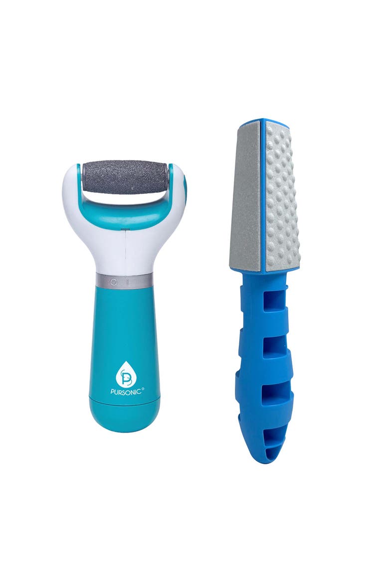 Battery & 3-in-1 Callus Remover Set, Main, color, Blue