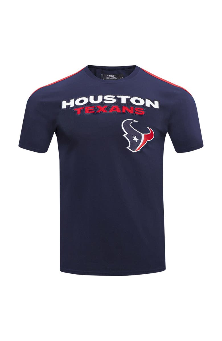 PRO STANDARD Men's Pro Standard Navy Houston Texans Striped T-Shirt, Alternate, color, 