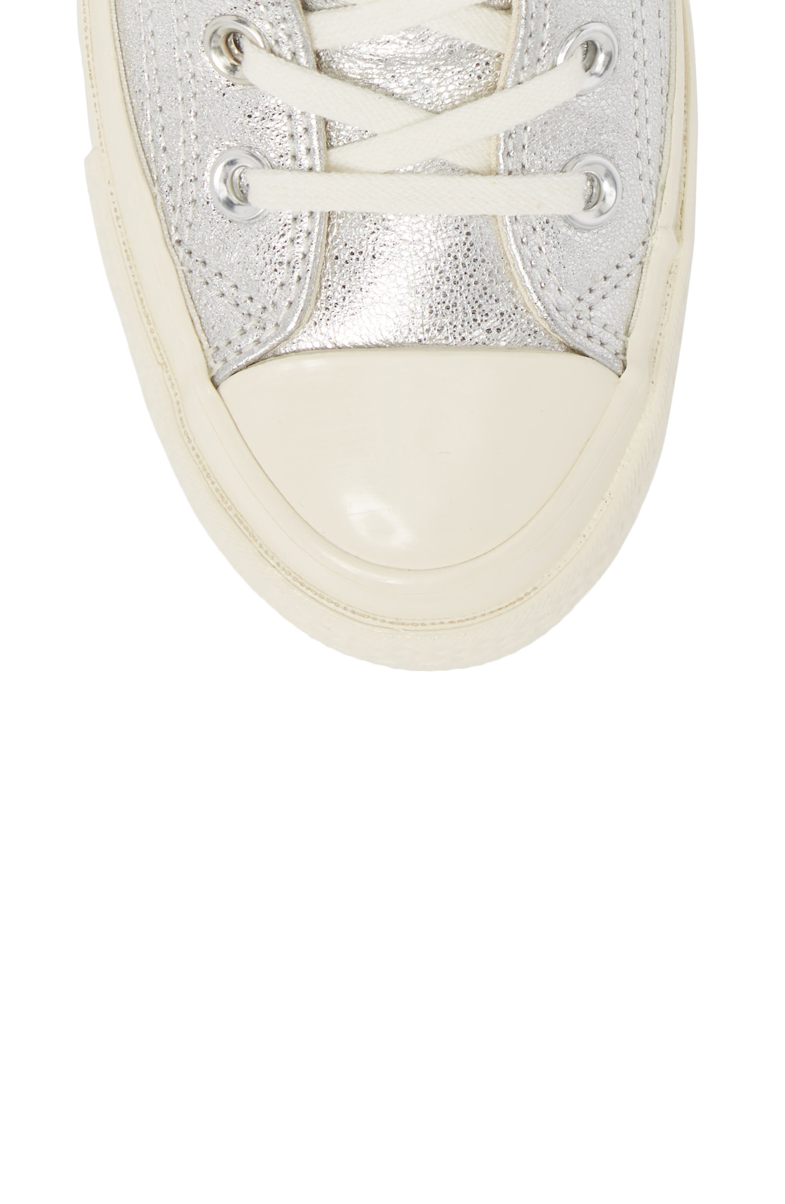 Chuck Taylor® All Star® Heavy Metal 70 High Top Sneaker, Alternate, color, SILVER LEATHER