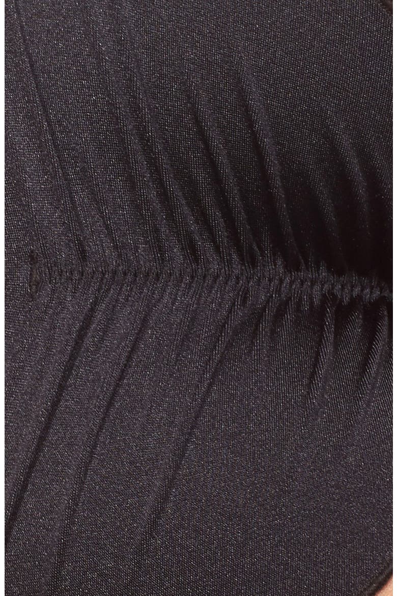 Wavey Brazilian Tie Side Ruched Back, Alternate, color, BLACK