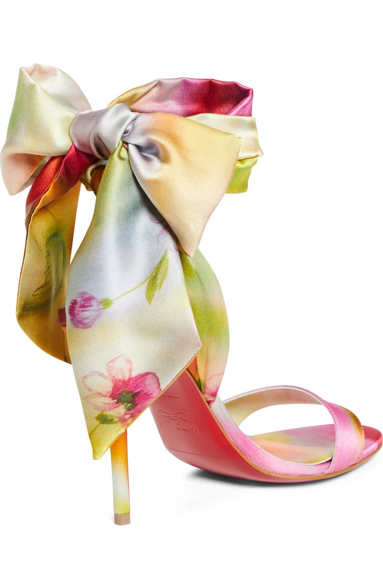 Christian Louboutin Miss Z Du Desert Ankle Wrap Sandal, Alternate, color, Pink Multi