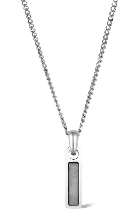 Men's Birthstone Tag Pendant Necklace