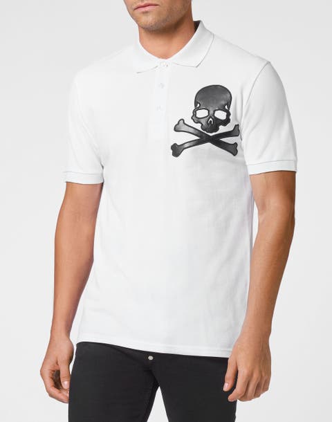 Slim Fit Polo Shirt Ss Skull Men