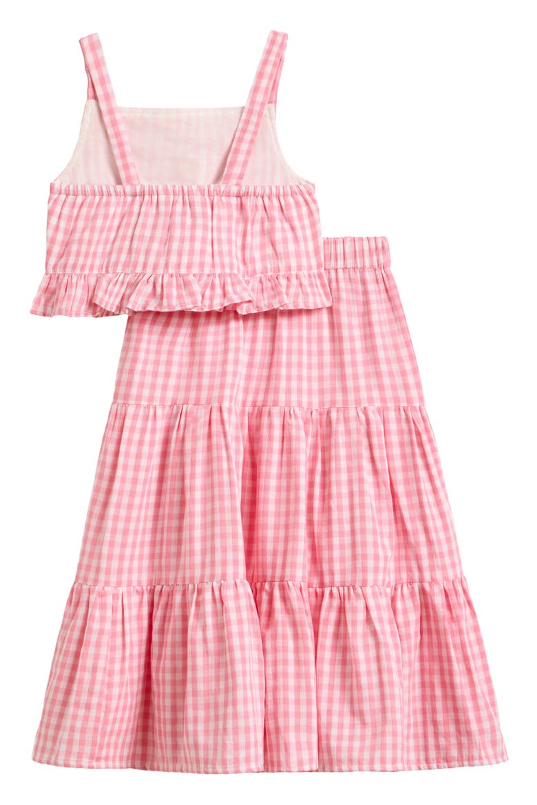 Kids' Vera Ruffle Gingham Tank & Maxi Skirt Set, Alternate, color, PINK/ WHITE