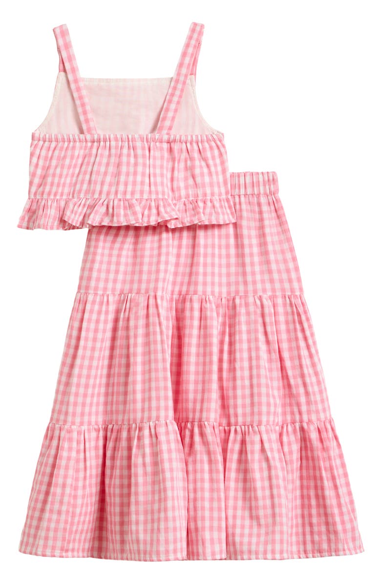 Pippa & Julie Kids' Vera Ruffle Gingham Tank & Maxi Skirt Set, Alternate, color,