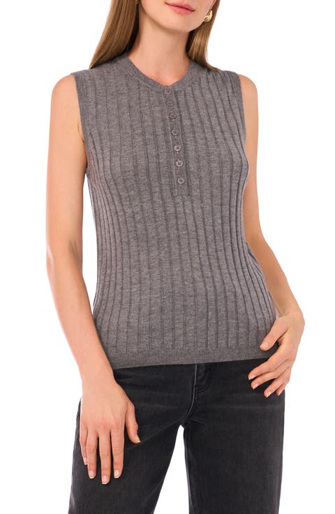Button Sweater Tank