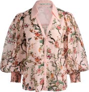 Alice + Olivia Charis Cotton & Silk Shirt