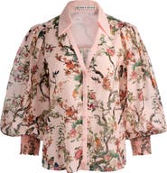 Alice + Olivia Charis Cotton & Silk Shirt