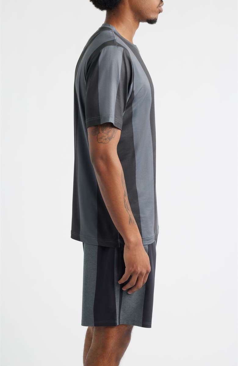 SANTO STUDIO Tempo Tech T-Shirt, Alternate, color, Black Stripe