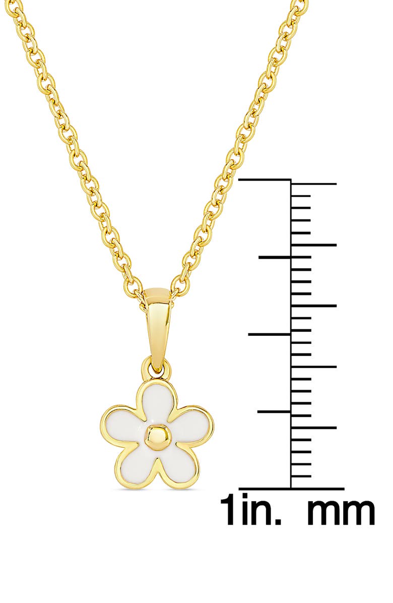 Lily Nily Flower Pendant Necklace, Alternate, color, Gold