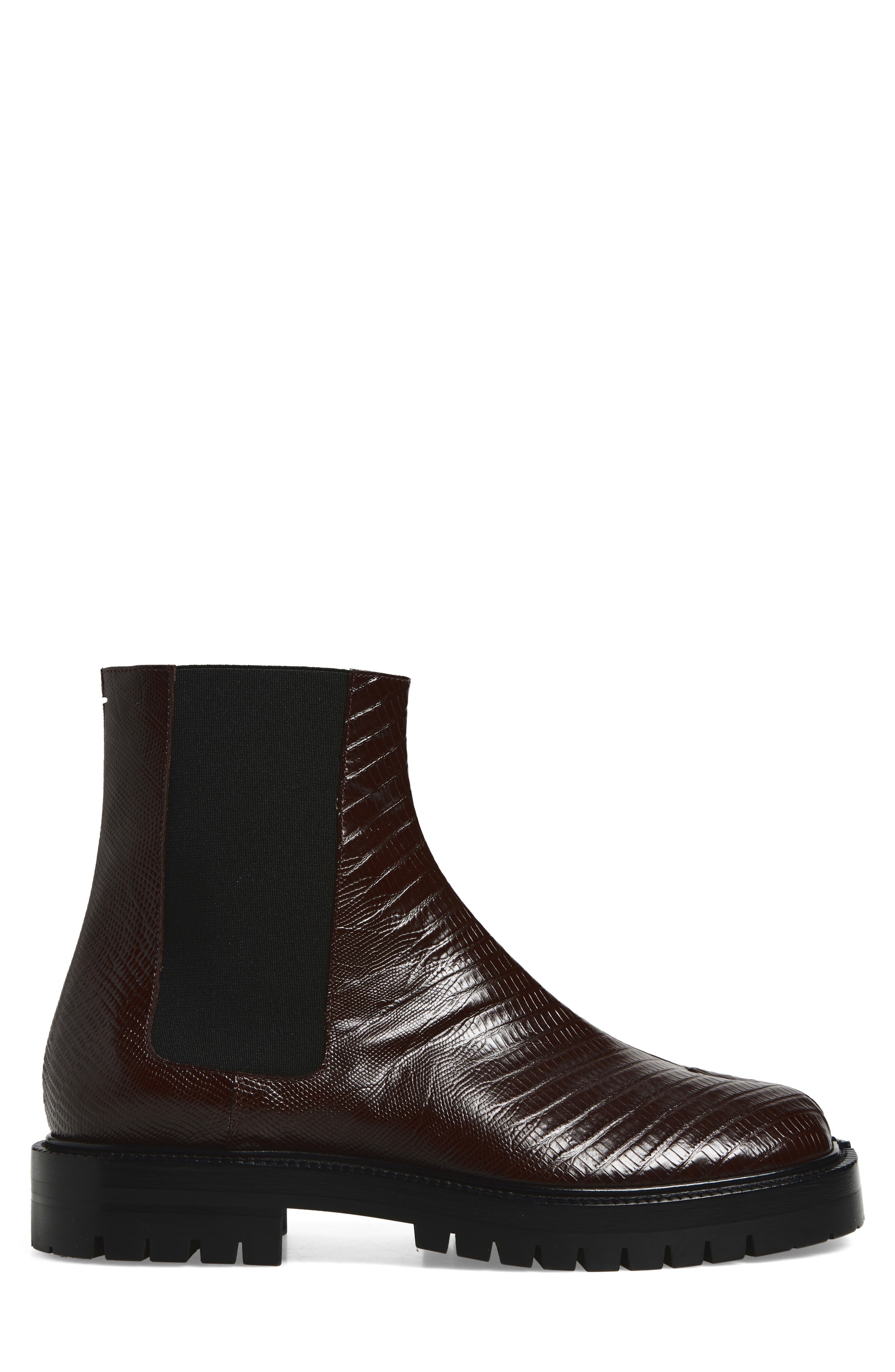 Maison Margiela Tabi County Chelsea Boot, Alternate, color, Coffee Bean