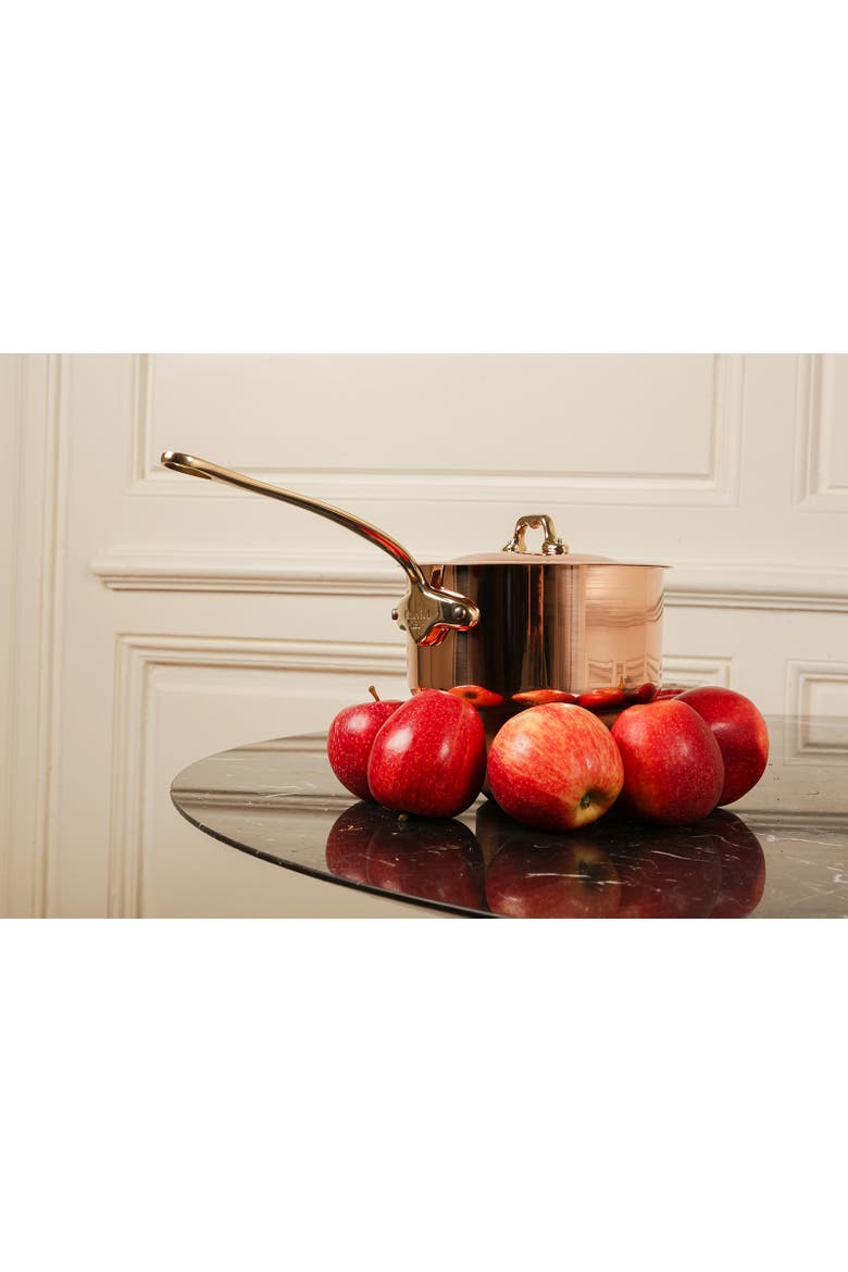 M'Heritage 150 B Copper & Stainless Steel Saucepan With Lid, 2.6-Quart, Alternate, color, Copper