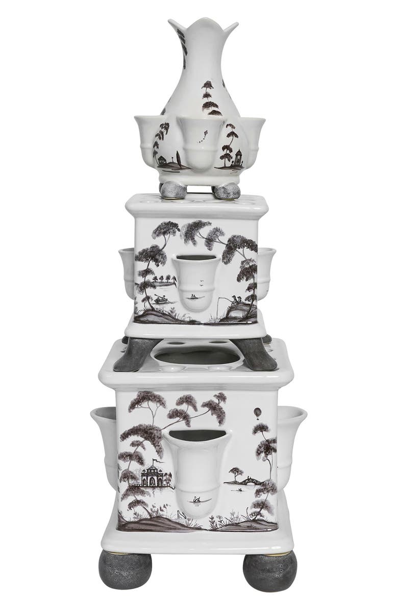 Juliska Country Estate 11" Tulipiere Tower, Alternate, color, Flint Grey