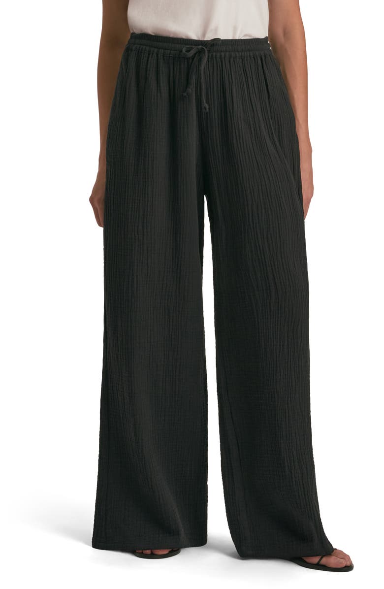 Favorite Daughter The Slip It On Wide Leg Pants, Main, color, Black