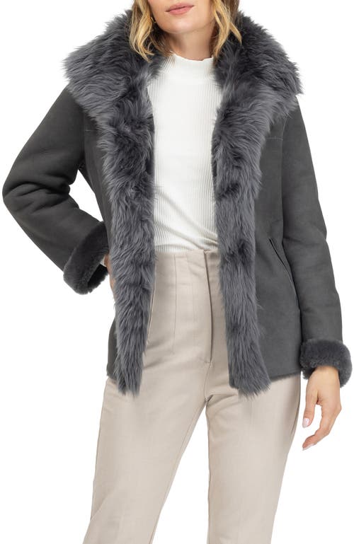 Gorski Merino Toscana Lamb Jacket In Gray