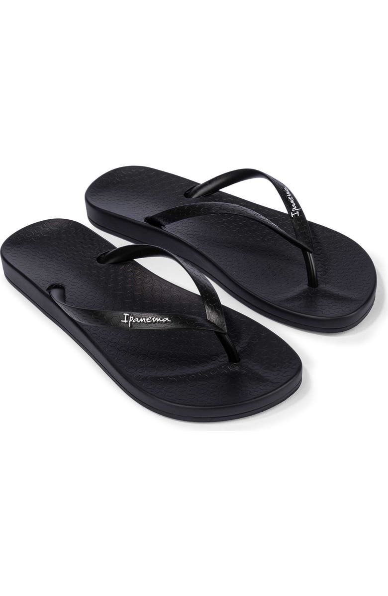 Ipanema Ana Colors Flip Flop, Main, color, Black/Black